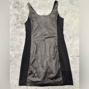 Free People Faux Leather Mini Dress